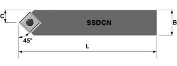 Drehhalter SSDCN1212 F09 neutral für SC..09T3